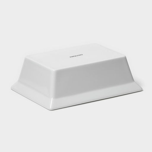 Форма для выпечки Magistro White gloss, 700 мл, 17.513.55.5 см, жаропрочный фарфор, белая  фото 5