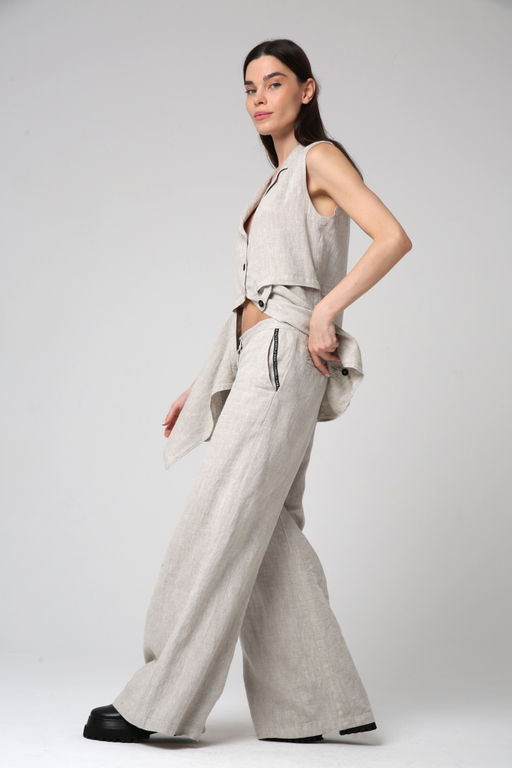 Жилет ЛЕН - Жан и параскева фото 11