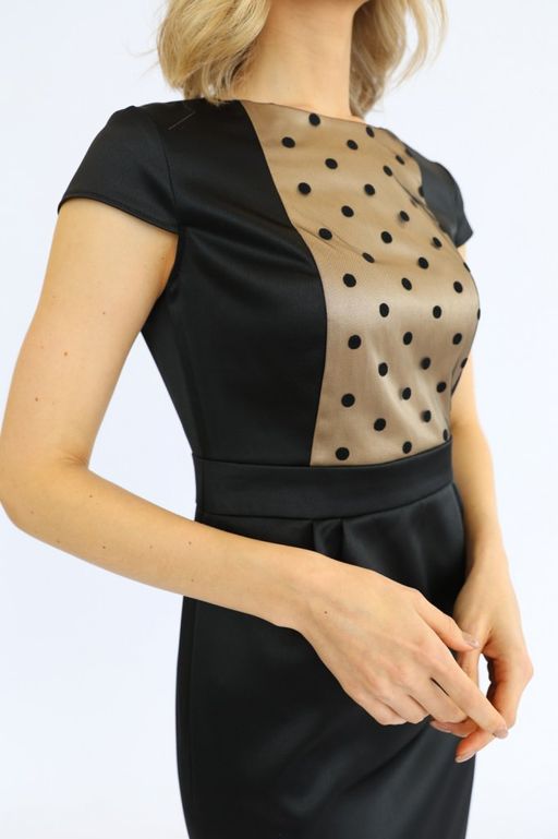 Платье-футляр из атласа - Looklikecat фото 4