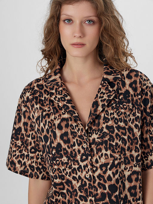 Комплект женский домашний с леопардовым принтом - Mark formelle фото 4