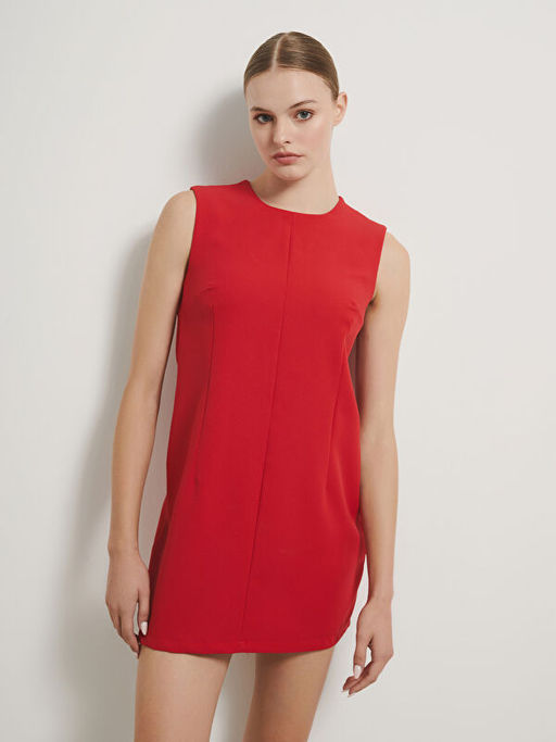 Bisiklet Yaka Elbise