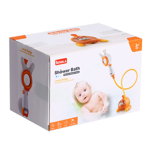 Детский душ для ванны Подводная лодка, с щёткой для мытья головы, работает от батареек - Simaland фото 17