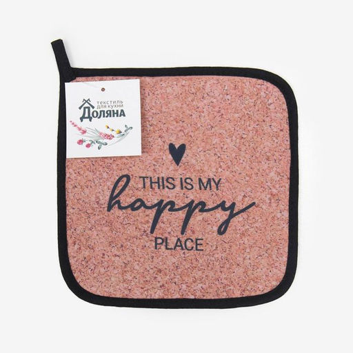 Цена за 2 шт. Прихватка «Доляна» Пробка 17×17 см габардин, 35% х/л, 65% п/э, ватин 250 г/м²