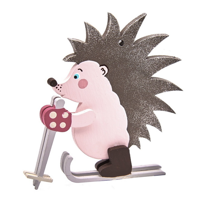 Елочные игрушки - Ежик на лыжах 490-1 - Idh фото 2