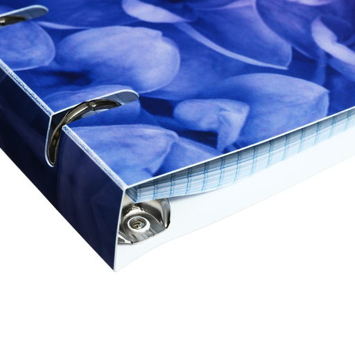 Тетрадь на кольцах, в клетку, 80 листов CoopyBook. Very Peri, пластиковая обложка, блок офсет - Calligrata фото 3