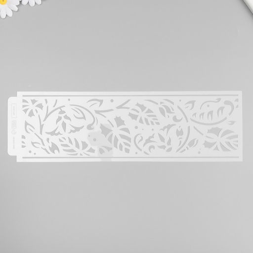 Трафарет бордюрный пластик «Вьюнок», 40×12 см