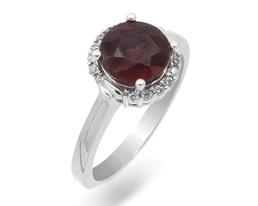 Кольцо из серебра рубин, SL-RIC46