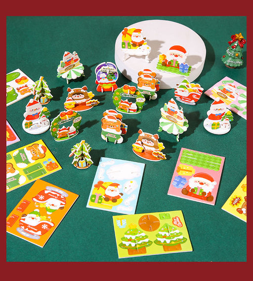 Паззл 3d мини Новогодние, набор 10 штук 9046657