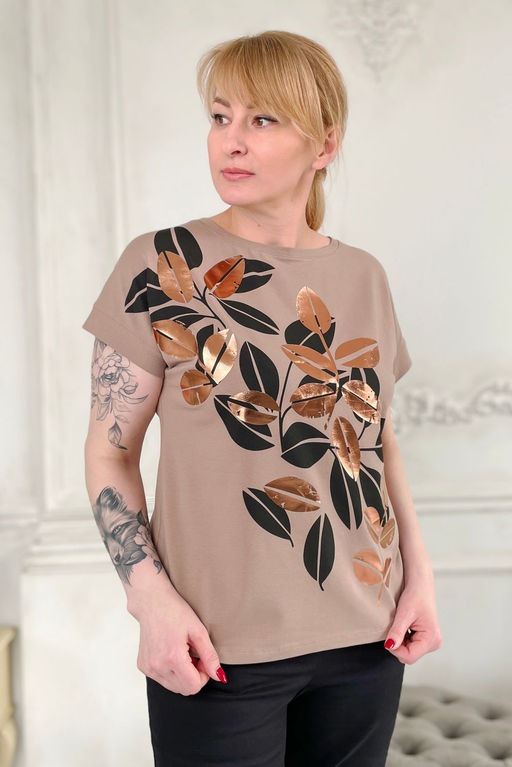 Футболка Rumoda 2145 капучино  фото 6