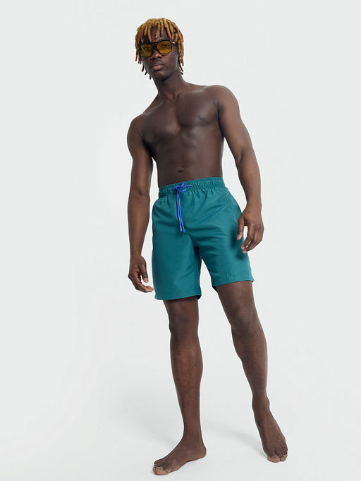 Шорты мужские спортивные в изумрудном цвете - Mark formelle фото 2