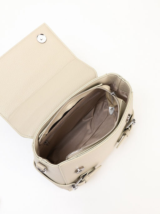 Сумка женская мессенджер на магните, 22×11×17 см, серая