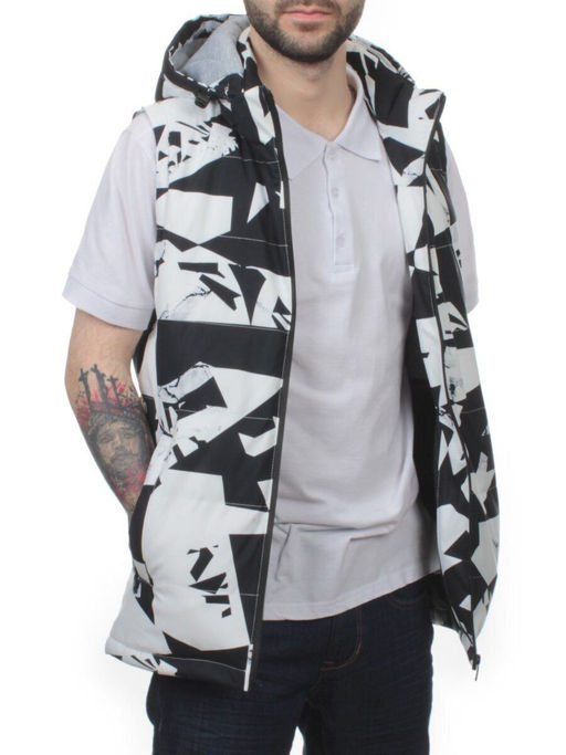 2122 WHITE Жилет мужской (100 гр. синтепон) - Fashion фото 6