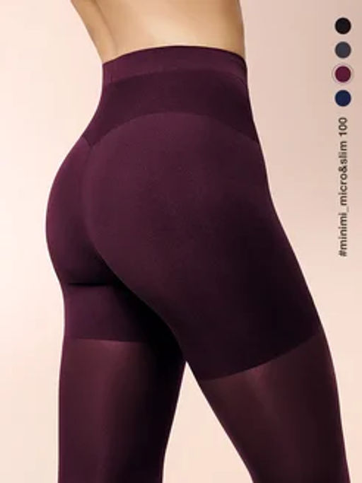 Колготки MICRO&SLIM 100 (60/1) утяжка микрофибра - bordo