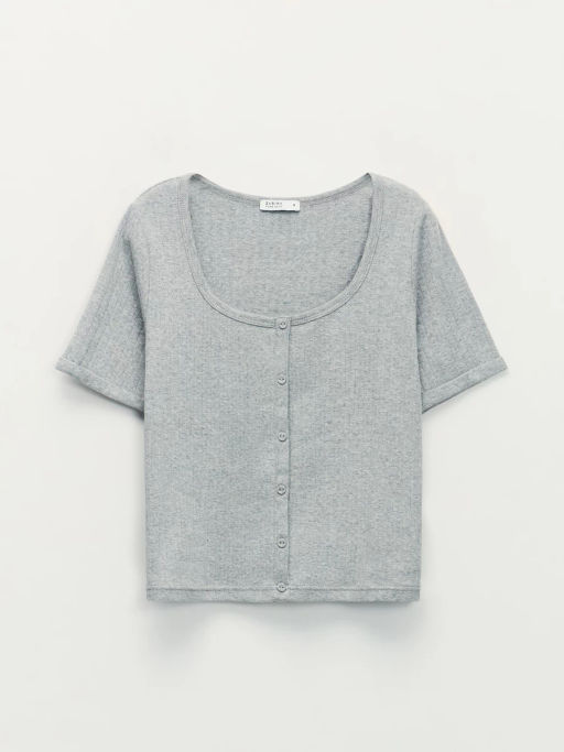 Домашняя блузка из ажурного хлопка ZR2603122807-38 / Zarina