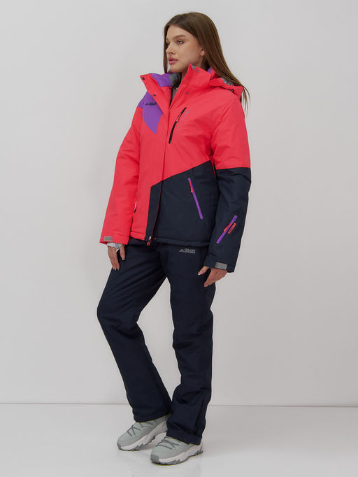 Горнолыжный костюм женский зимний малинового цвета 02805M - Mtforce фото 3