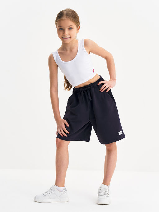 Темно-серые шорты для девочки - Kogankids фото 8
