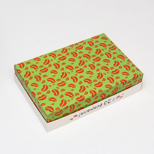 Цена за 5 шт. Коробка подарочная складная 23 февраля 30?20?7 см