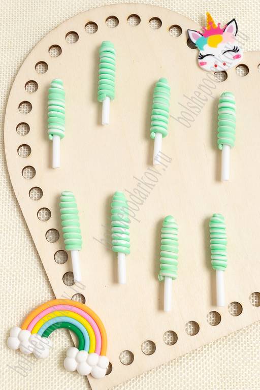 Кабошон Леденец (10 шт) SF-3036, мятный - No name фото 2