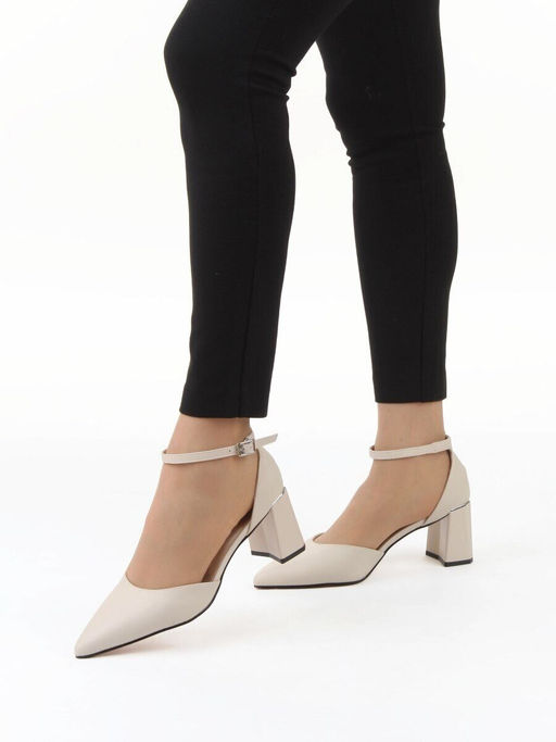 06-HDP1168-9 GRAY/BEIGE Туфли летние женские (натуральная кожа)