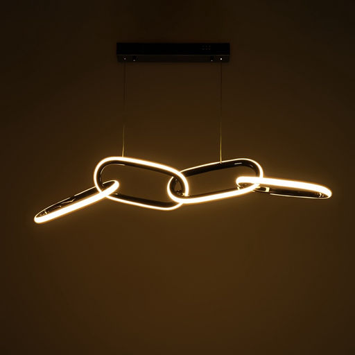 Светильник с ПДУ «Меган» 4хLED 45 Вт 3000-6000К черный хром 89×18×23-123 см