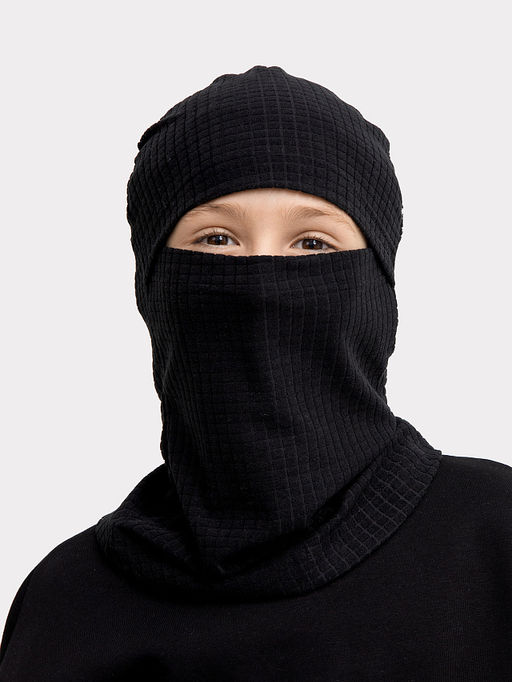 Шапка детская балаклава в черном цвете - Mark formelle фото 12