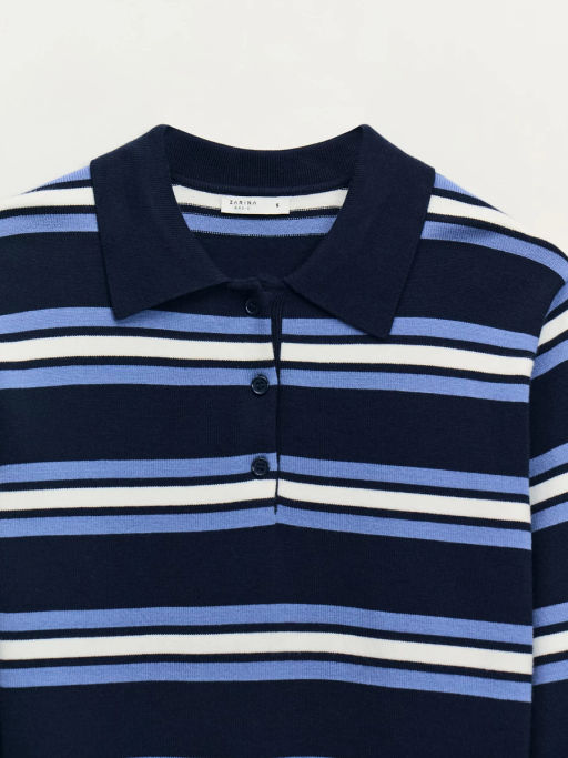 Джемпер из вискозы в полоску / Zarina фото 9