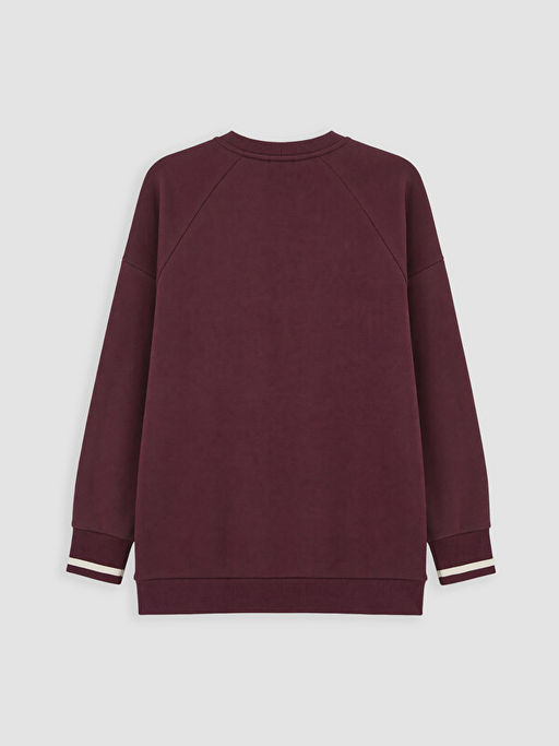 Bask?l? Oversize Kad?n Sweatshirt Tunik - Waikiki фото 3