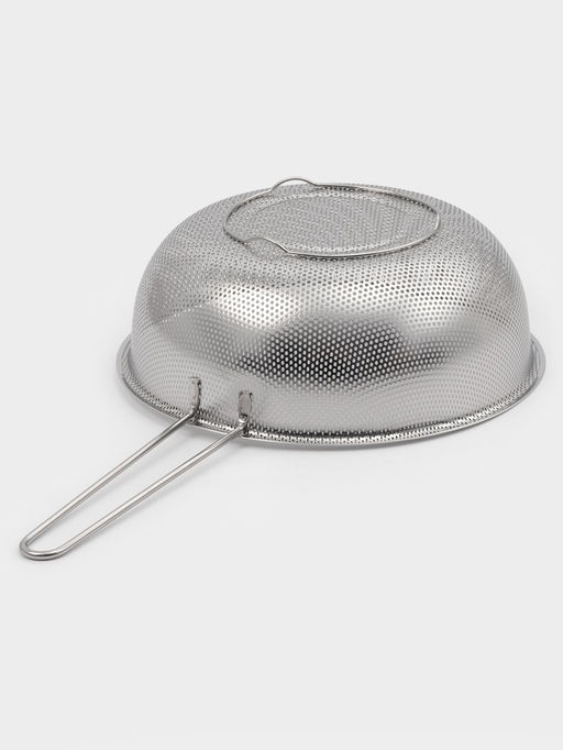 Дуршлаг Доляна «Марко», d=25 см, 43.5×25×9 см, длинная ручка, нержавеющая сталь, хромированный