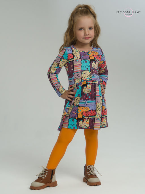 Платье Эля коты в горошек - Sovalina фото 38