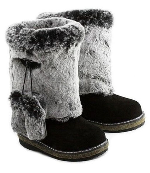 Унты Детские, заяц, войлочная подошва