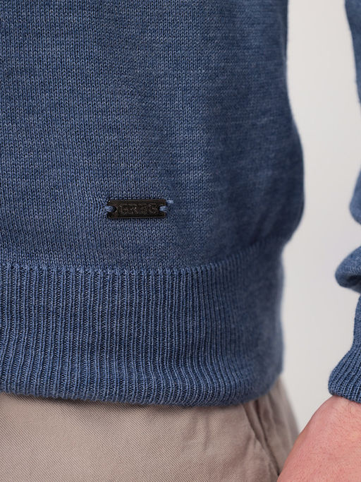 Джемпер мужской с воротником поло GREG G128-AC590 (синий м.)  фото 5