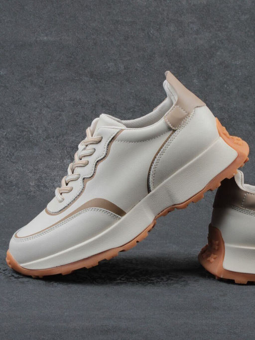 03-YC353-1 BEIGE Кроссовки женские (натуральная кожа)