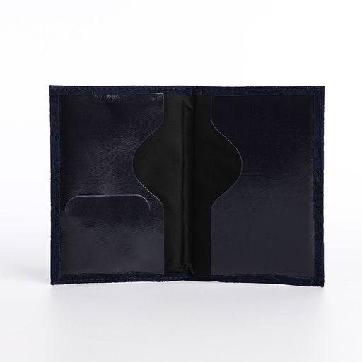 Обложка для паспорта, цвет тёмно-синий - Simaland фото 5