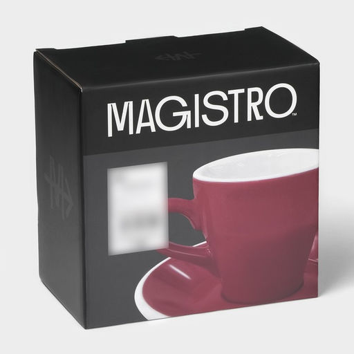Кофейная пара фарфоровая Magistro Coffee time, 2 предмета: чашка 180 мл, блюдце d=14,5 см, цвет красный  фото 9