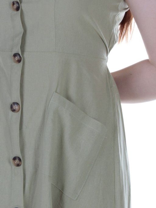 831 KHAKI Платье длинное летнее Fashion