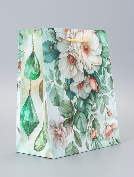 Цена за 2 шт. Пакет подарочный ламинированный Цветочный рай 18?22.3?10 см