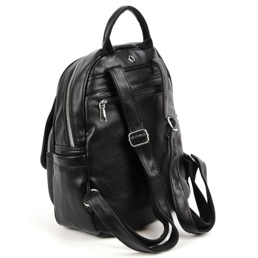 Женский рюкзак из эко кожи Z166-5 Черный - Cidirro фото 3