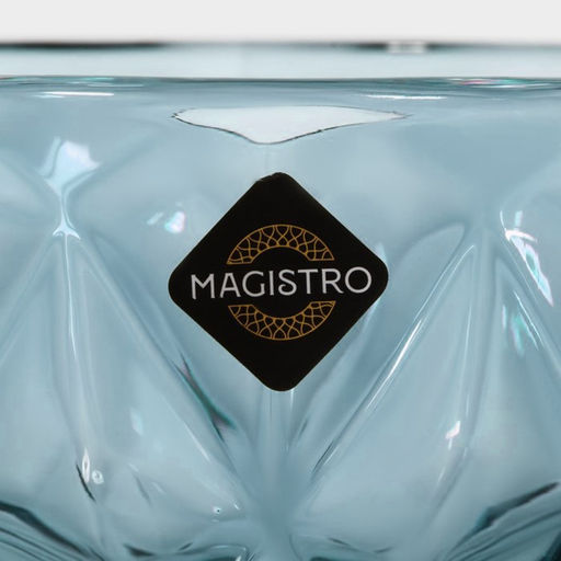 Креманка стеклянная Magistro «Круиз», 350 мл, d=12 см, синяя