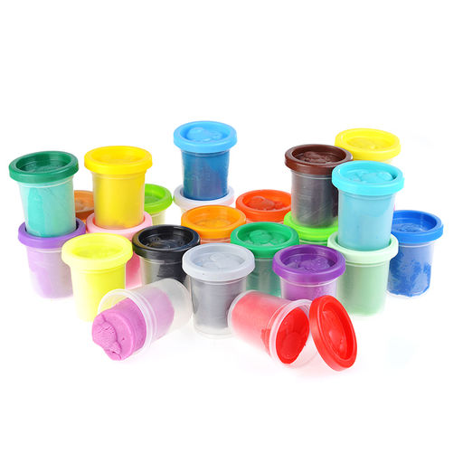 Набор для детской лепки "Тесто-пластилин 24 баночки"