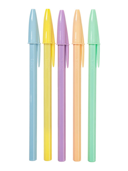 Цена за 20 шт. Ручка шариковая BIC Cristal «Пастель», 1.0 мм, синяя