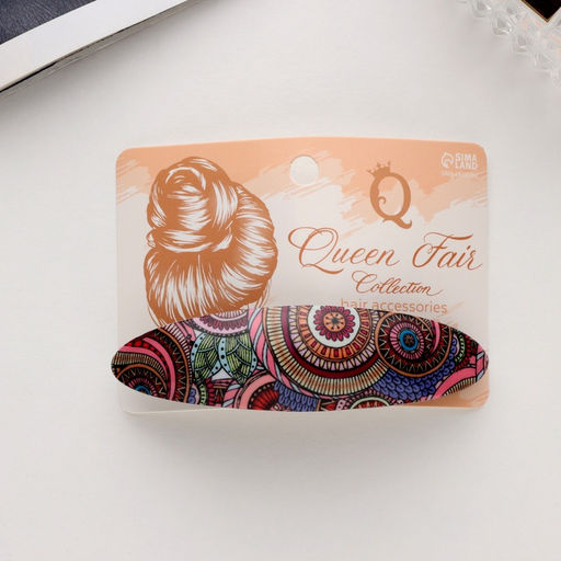 Цена за 2 шт. Заколка-автомат для волос "Сильва" весна узоры, 9,5 см, микс