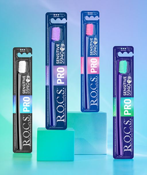 З/щетка R.O.C.S. PRO SENSITIVE мягкая ROCS/РОКС  фото 2