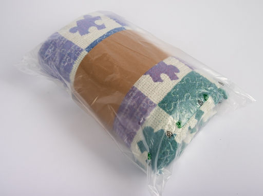 23С86-ШР/у./рул. 110*170 Плед Пазл цв. 25 рис. 145 зеленый - Текс-дизайн фото 5