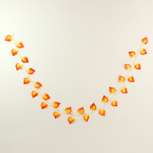 Декор «Гирлянда из листьев» длина: 2.4 м, ширина: 23 см, цвет жёлто-красный