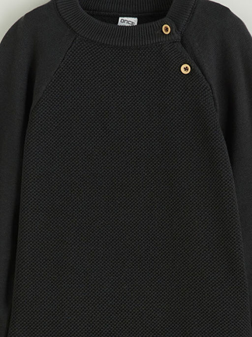 Bisiklet Yaka Basic Erkek ?ocuk Sweatshirt