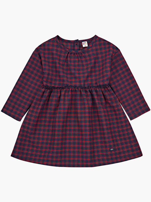 Платье для девочки нарядное детское праздничное в клетку UD 6820 син/крас клетка - Mini maxi фото 5