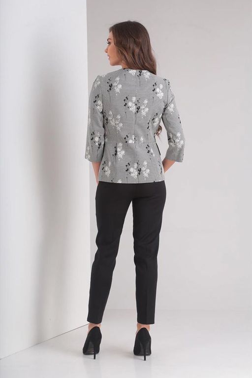 Костюм Gamma & Gracia 257 черный серый черная клетка  фото 3