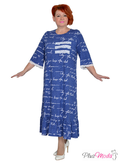 Платье Модель №1942 размеры 44-84 - Plusmoda фото 2