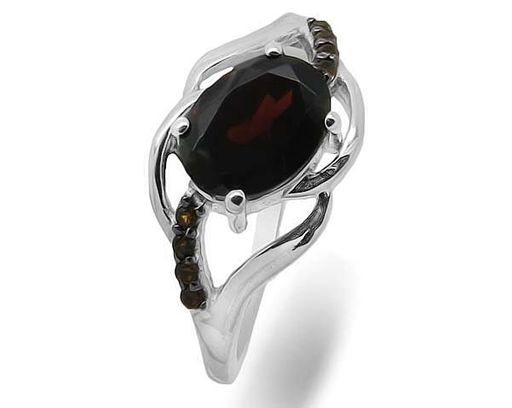Кольцо из серебра гранат, Каторина