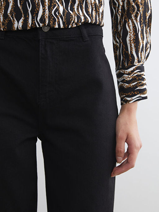 Wideleg Kad?n Jean Pantolon